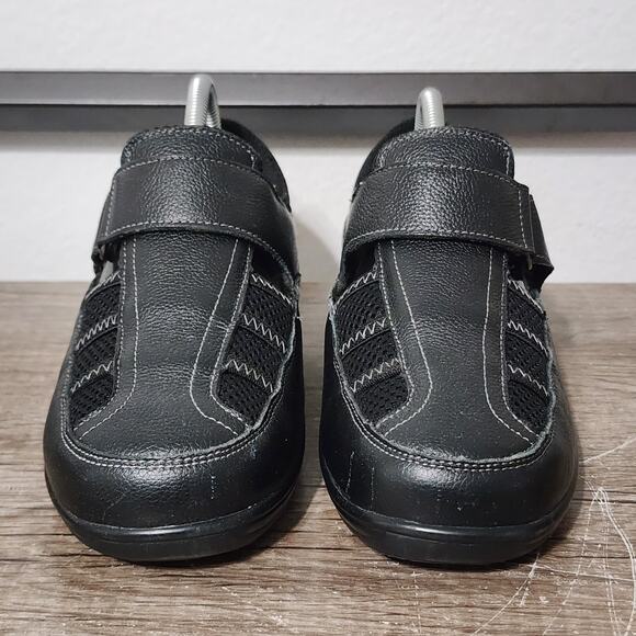 Orthofeet 872 Sarasota Beach Women's Orthopedic Shoes Sneakers Size 7 Black 2E - Picture 2 of 9